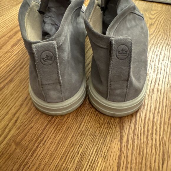 Peter Millar Excursionist Chukka Gray Suede Leather Slip On Shoes Men’s 12M - Picture 6 of 11